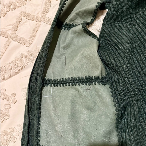 Designer Studio Works Dark Green Knit Sweater Vest - Picture 8 of 8